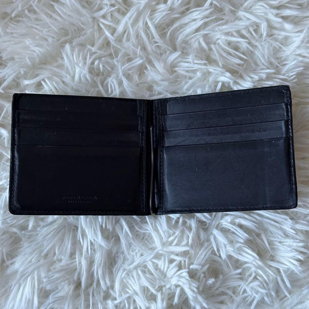✨️美品✨️ ボッテガヴェネタ マネークリップ イントレチャート レザー ブラック