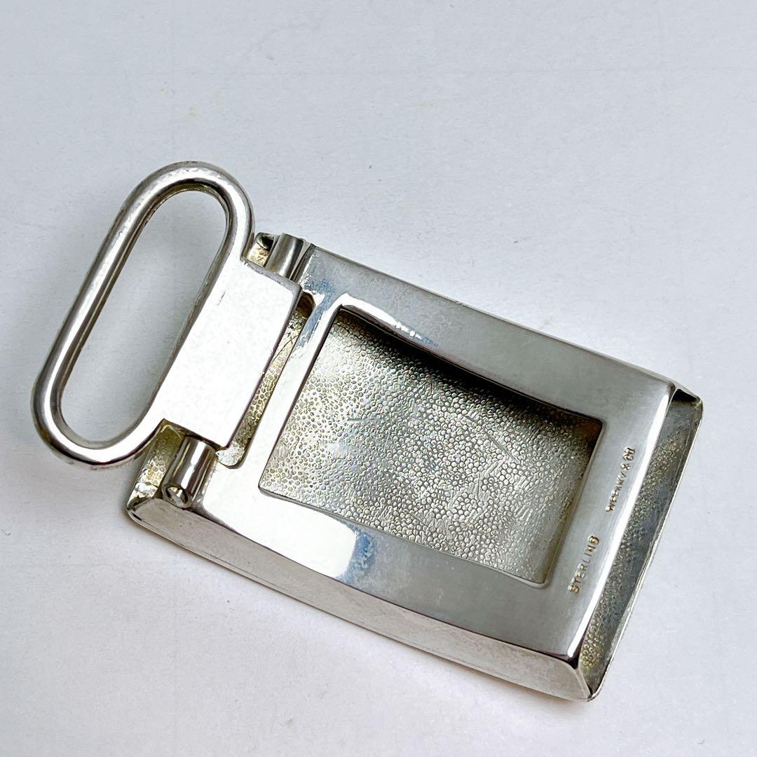 ティファニー　希少　エンジンターン　バックル　925