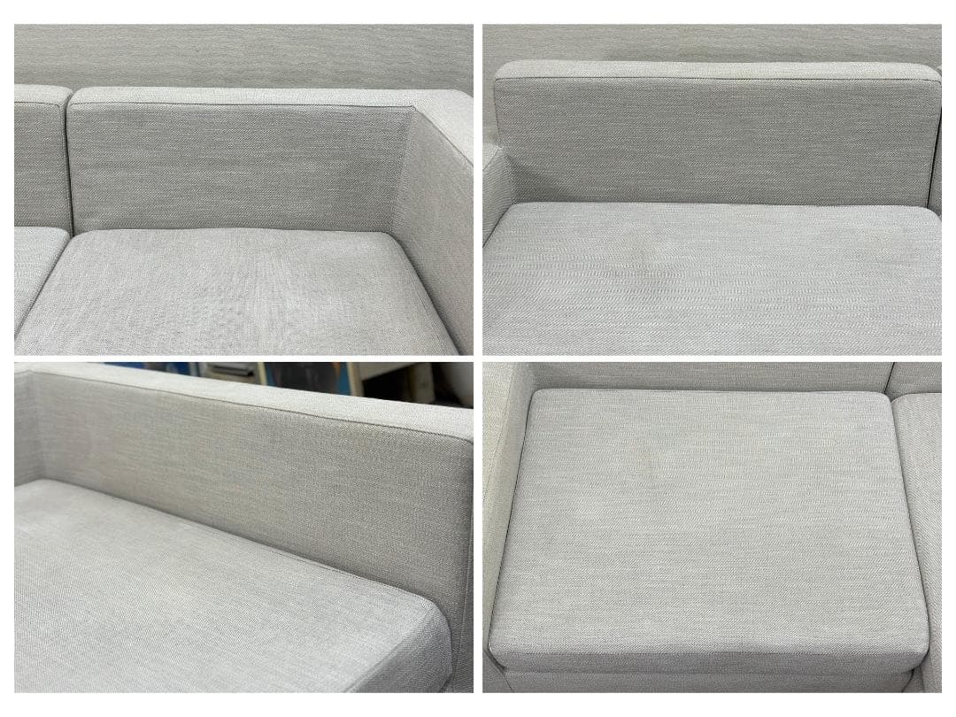 HUKLA/フクラ■REGATO　コーナーソファ　2人掛け　カウチ　ライトグレー