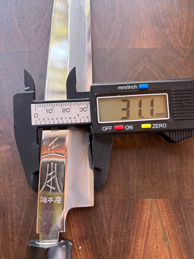 正本総本店　玉青鋼　切付　柳刃　270mm 9寸包丁　和包丁　研ぎ済　水牛柄