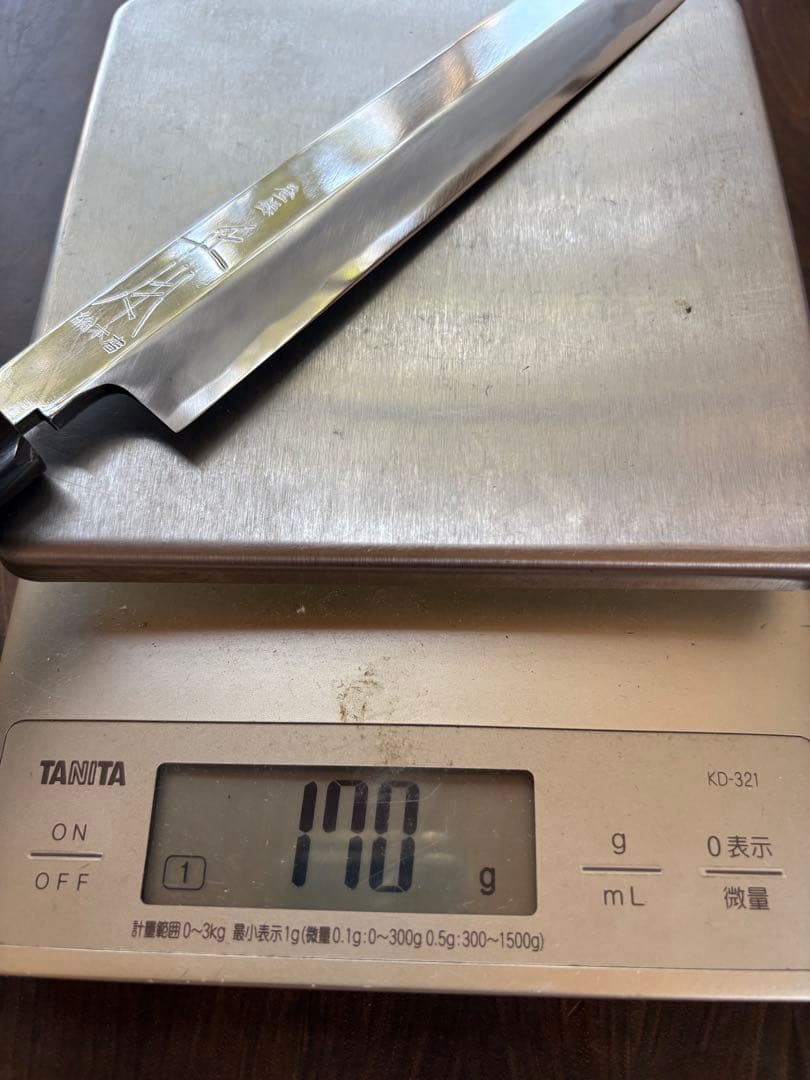 正本総本店　玉青鋼　切付　柳刃　270mm 9寸包丁　和包丁　研ぎ済　水牛柄