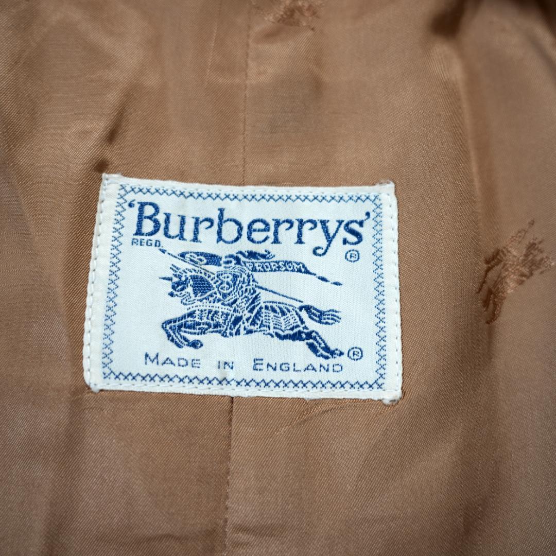 【美品】BURBERRY　キャメルヘアー100%ベルテッドロングコート　L相当