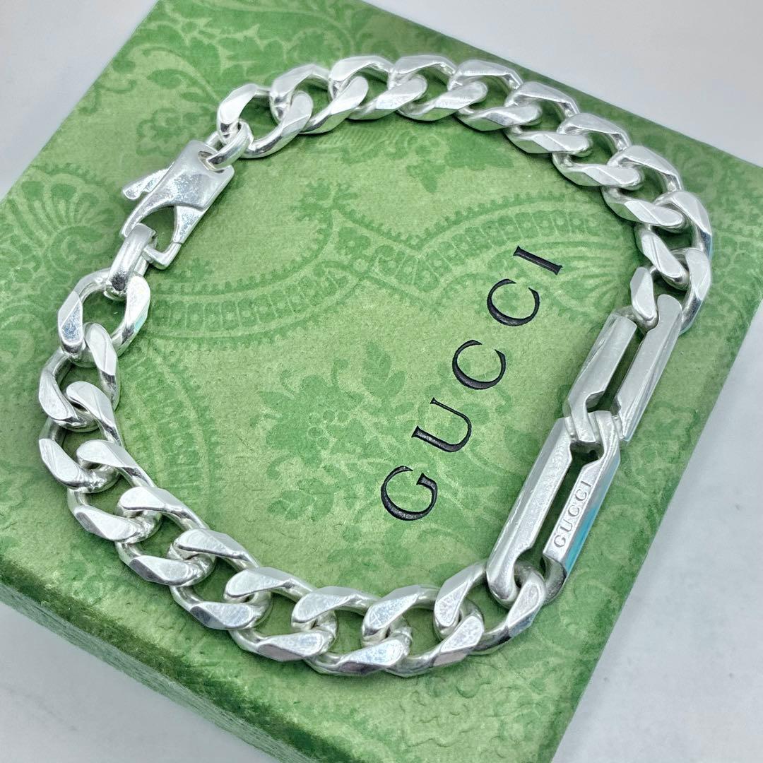 【美品】GUCCI グッチ　ノットインフィニティ　ブレスレット　喜平　サイズ19