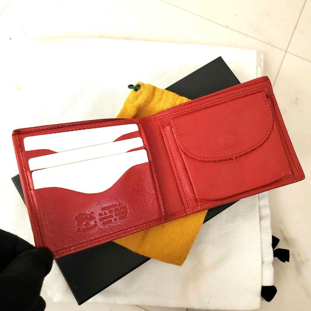 美品 メンズ人気モデル イルビゾンテ 2つ折り財布 小銭入れ 希少カラー