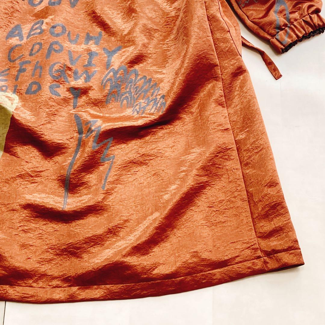 極美品 エイココンドウ ロングコート フーディ 光沢感 パーカー