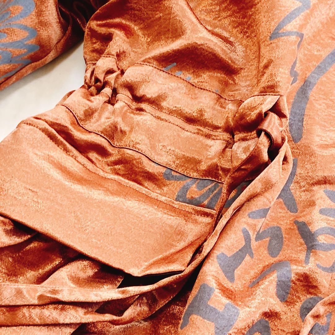 極美品 エイココンドウ ロングコート フーディ 光沢感 パーカー