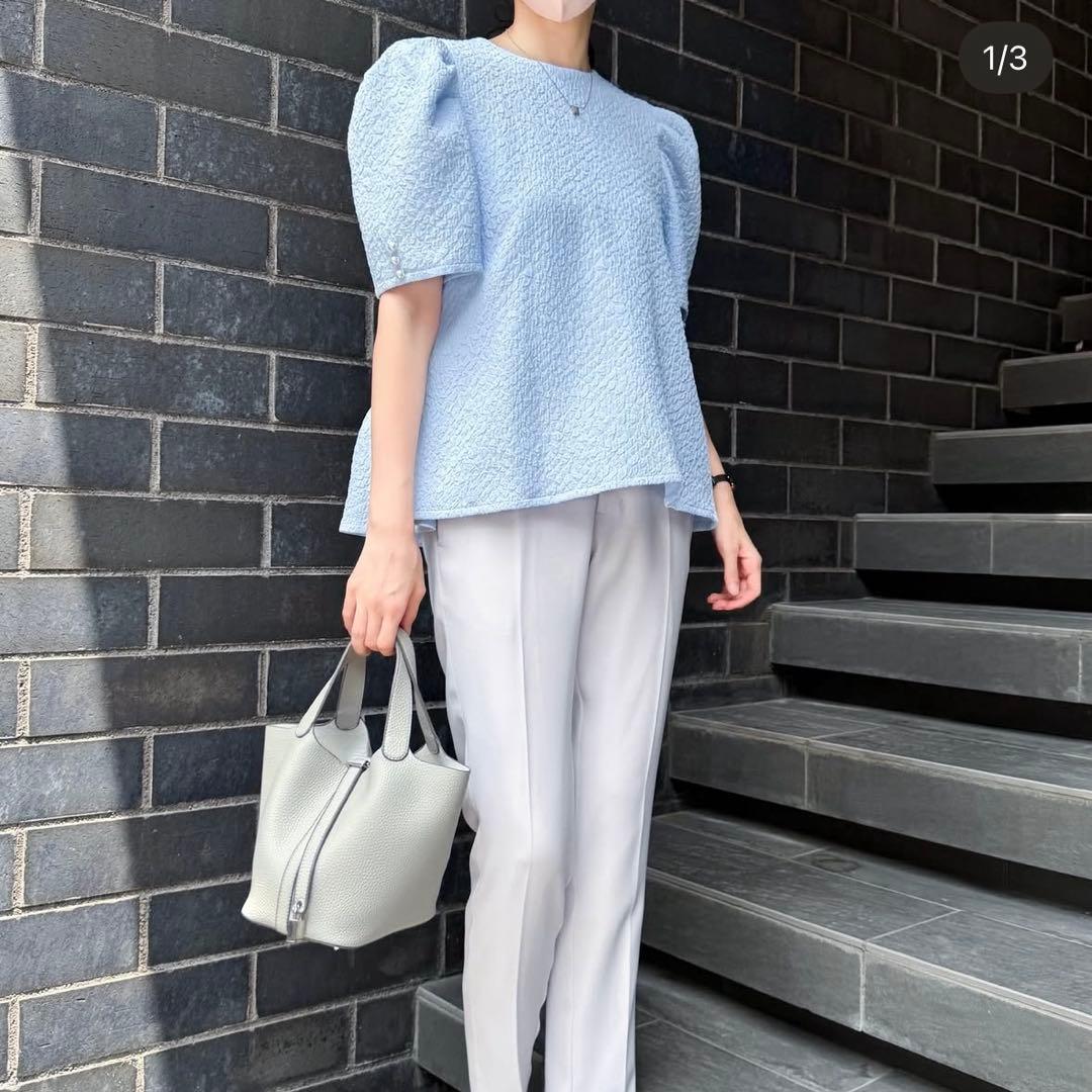 amenochihare エアリージャガードぺプラムブラウス新品、タグ付き