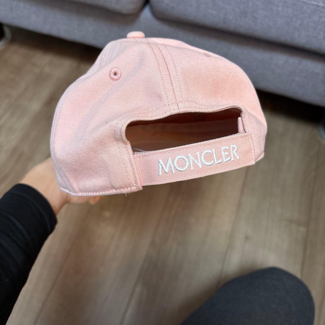 モンクレールキャップ　ピンク　サイズ55-62センチ