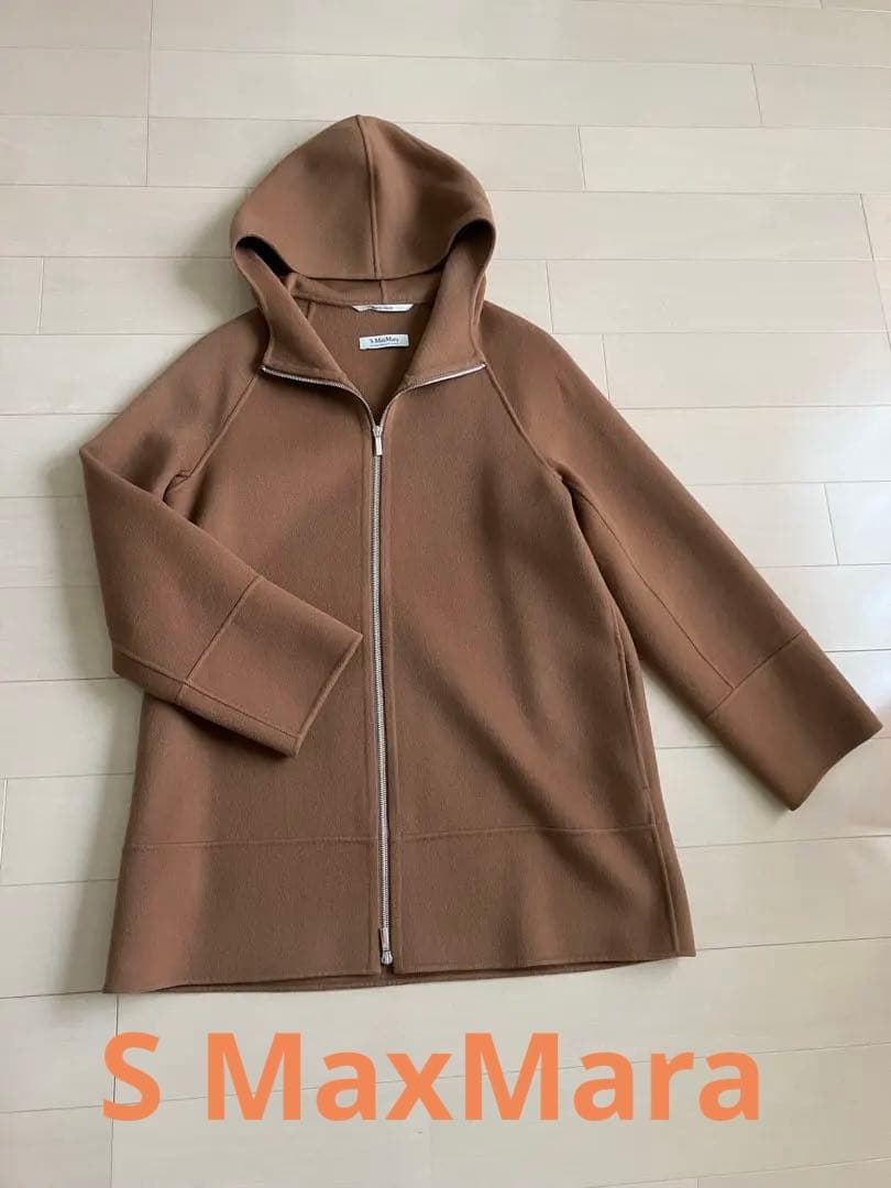 S MaxMara キャメルフードコート