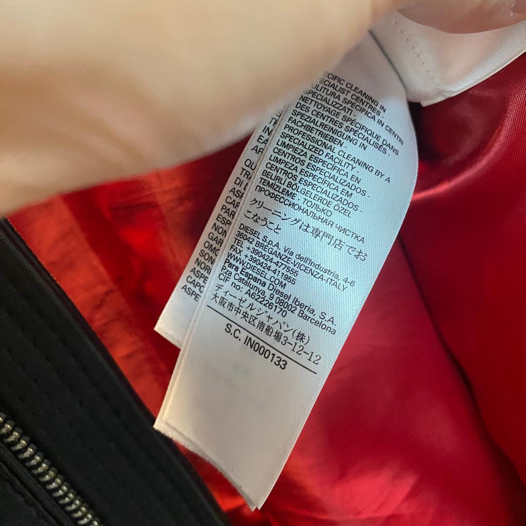 【美品】ディーゼル ラムレザー ライダース Mサイズ ブレイブマン ブラック