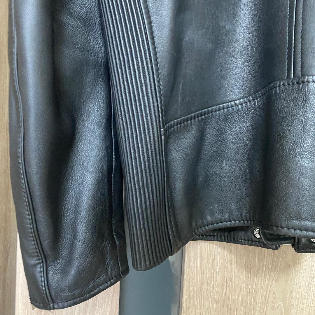 【美品】ディーゼル ラムレザー ライダース Mサイズ ブレイブマン ブラック