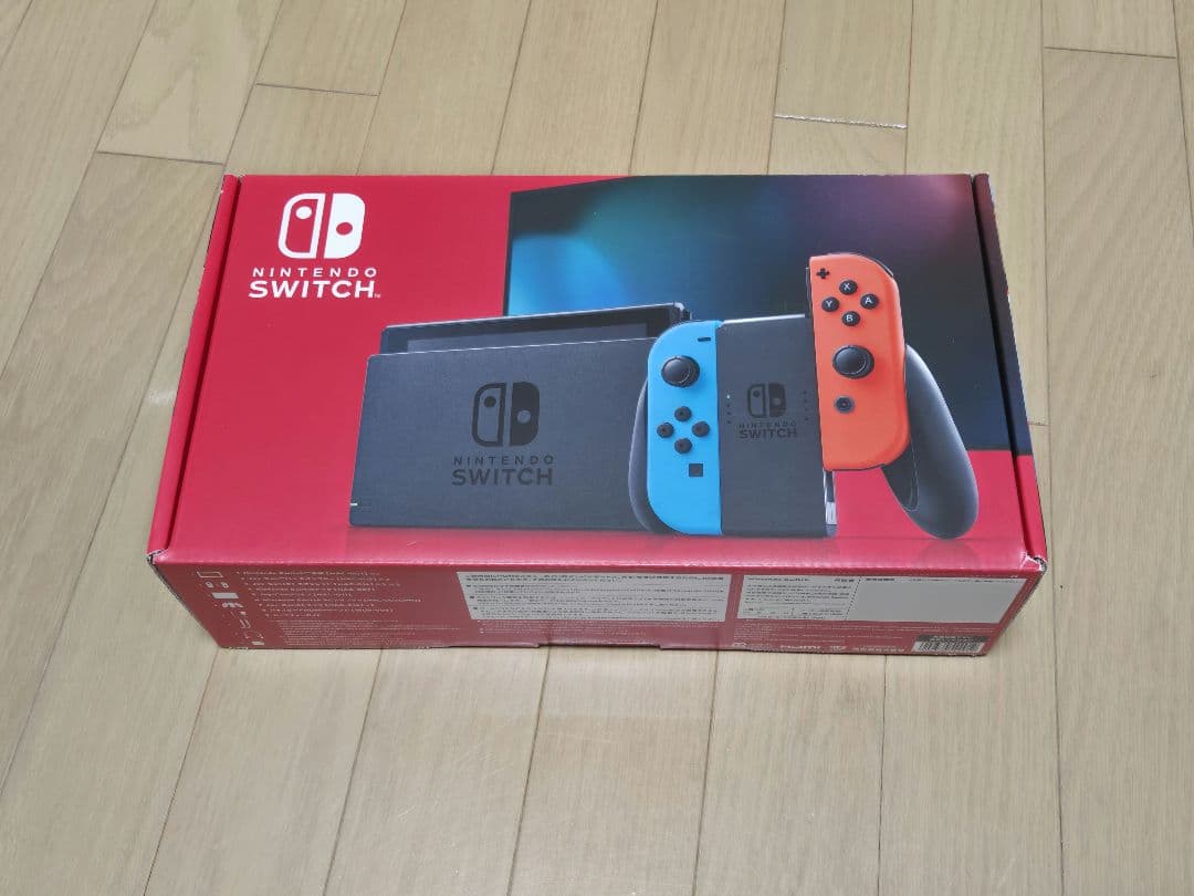 【美品/バッテリー強化版/箱付き】Nintendo Switch 本体 青/赤