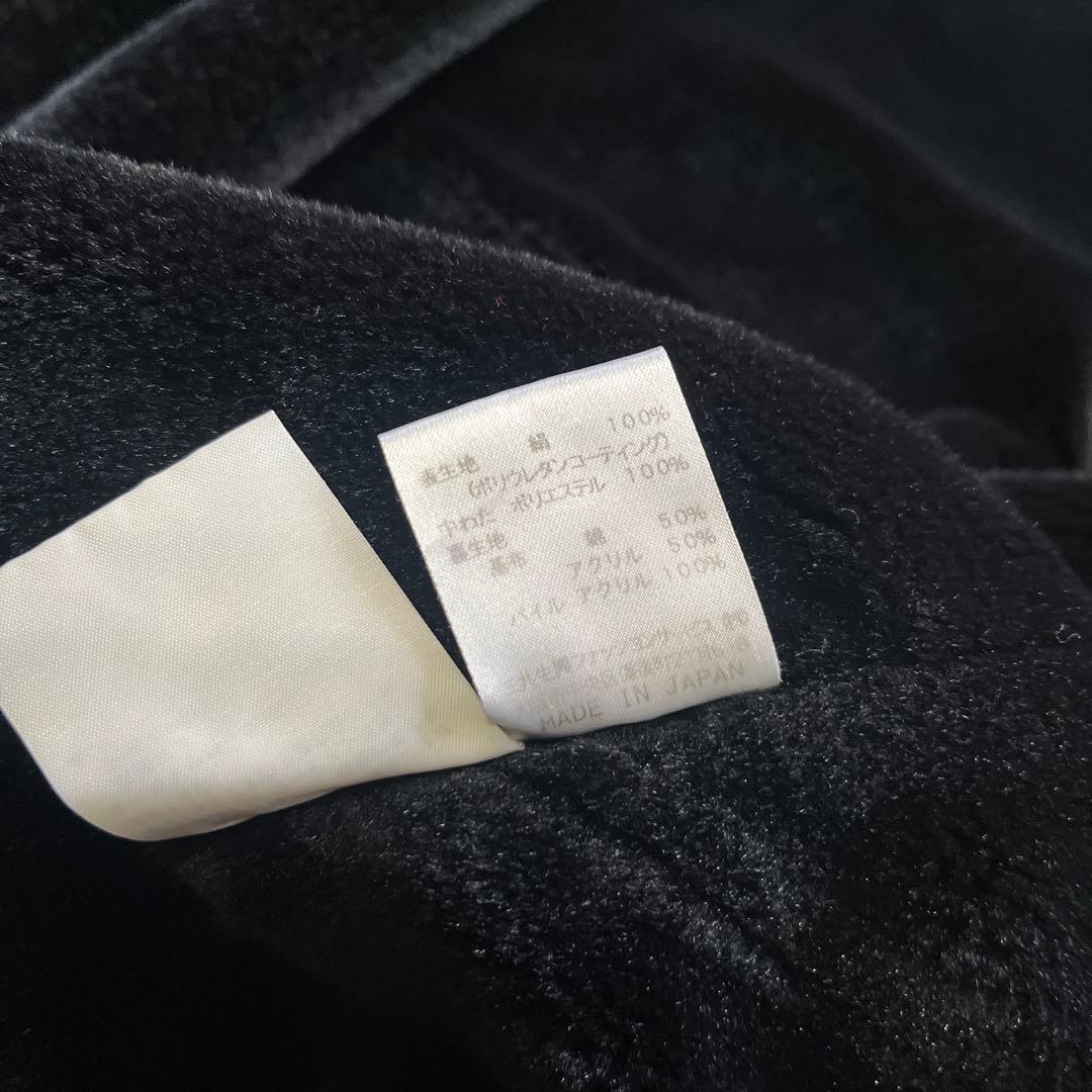 訳アリ　レオナール　シルク100%中綿コート　大きいサイズ13 総柄　ブラック