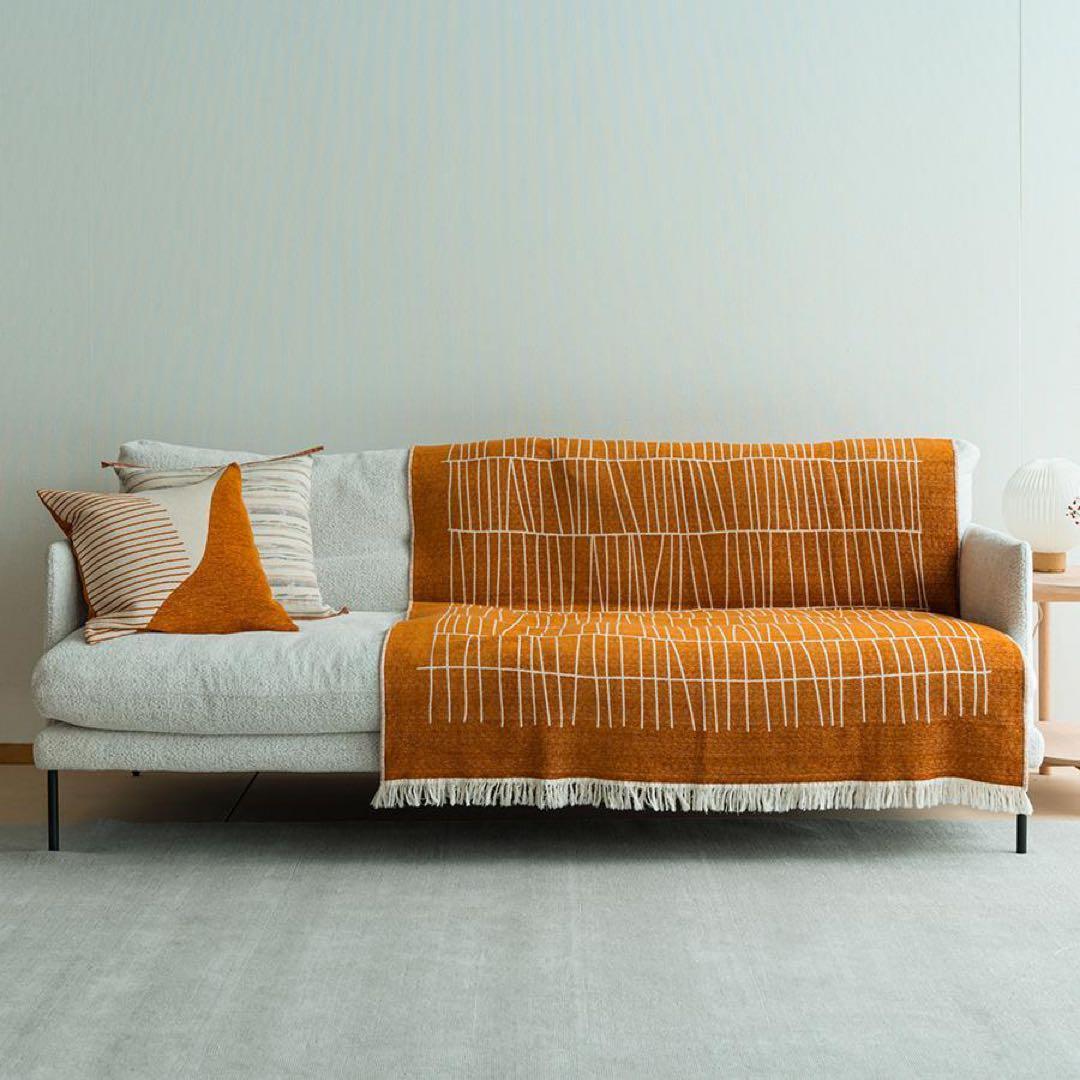 ACTUS／アクタス ジャガード 織 ブランケット