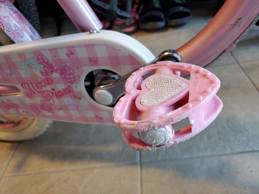 【引き取り限定】メゾピアノ　子供用自転車 　16インチ　アサヒ限定　ピンク