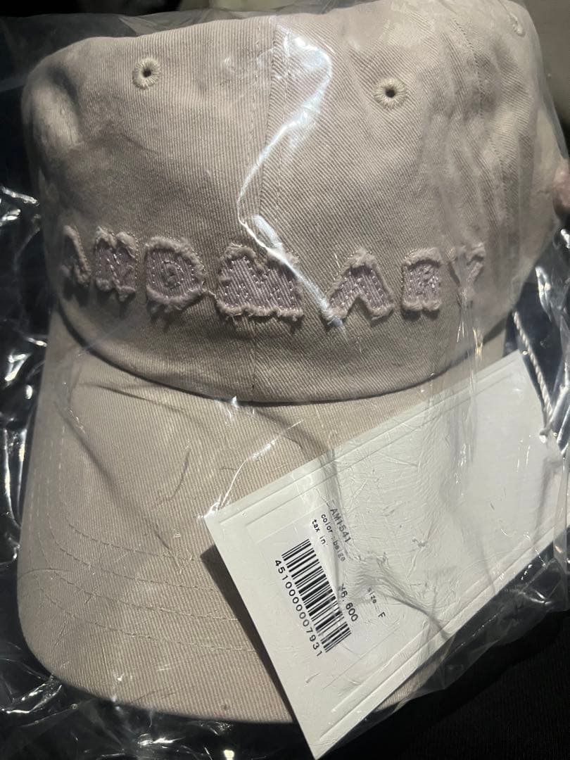 帽子 Mary logo cap andmary beige