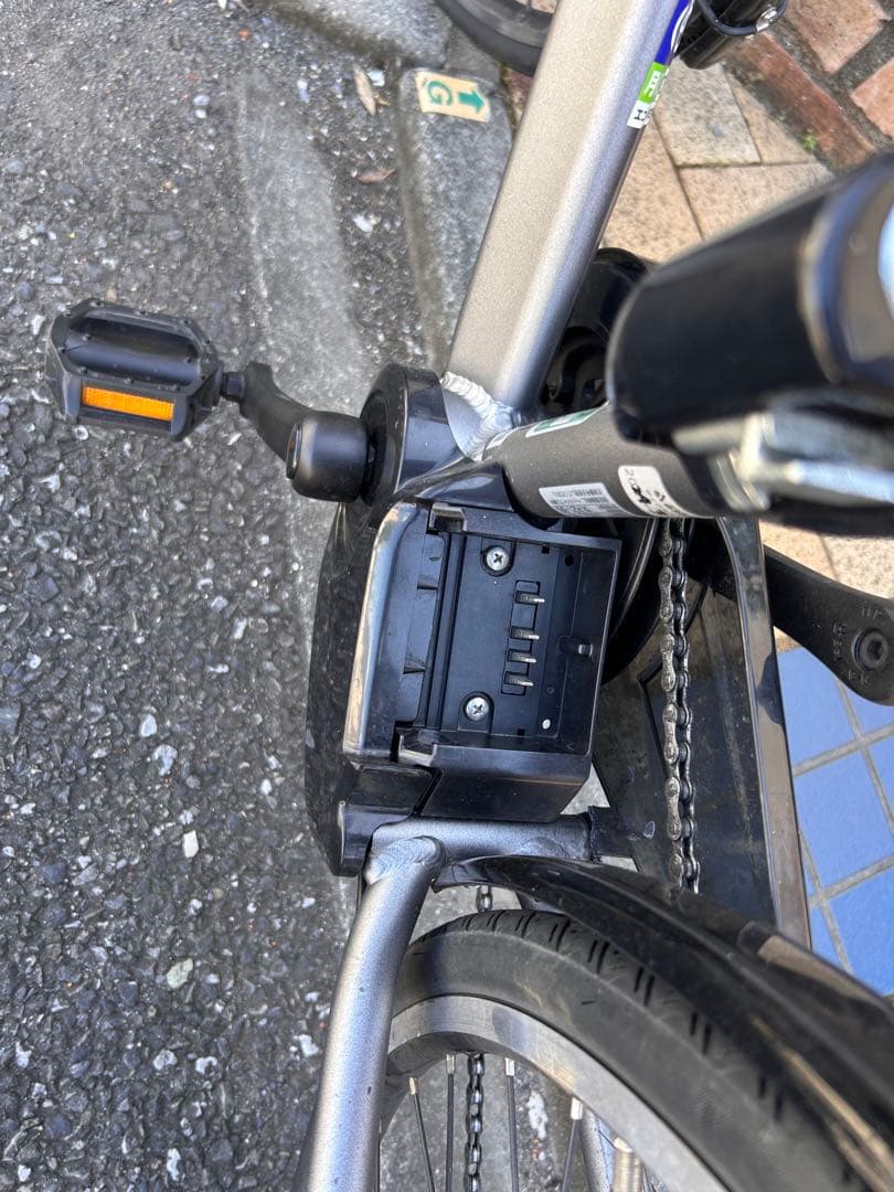 「美品」ブリヂストン 電動アシスト自転車 グレー