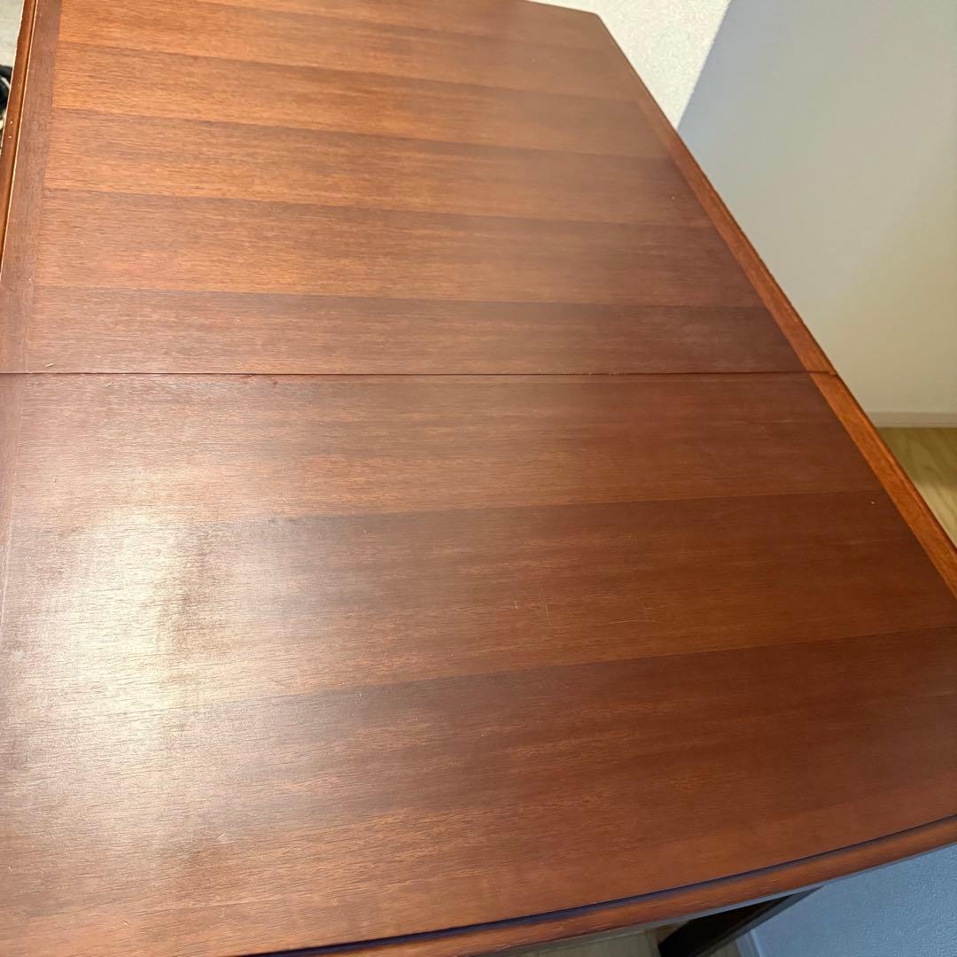 マルニ木工 地中海 ダイニングテーブル 片バタ式 No.1195 拡張式　作業台