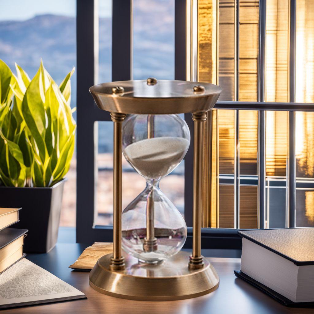 ブロンズ アンティーク風 エレガントなデザイン 砂時計
