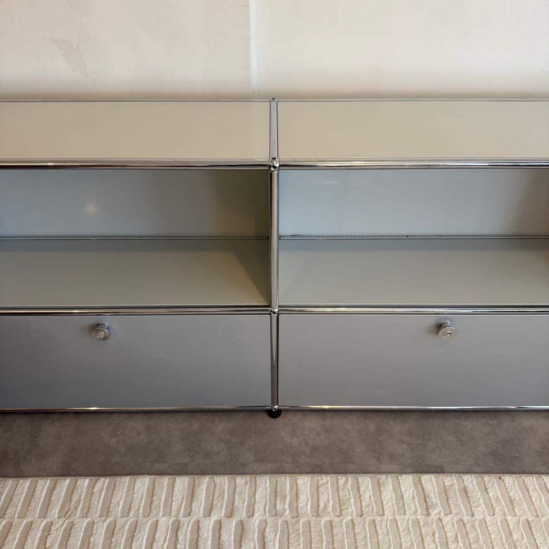 【美品】USMハラー 2列2段 ライトグレー マットグレー 奥行き25