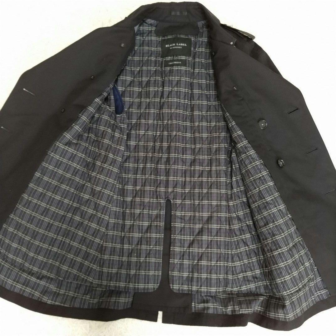 極美品　バーバリーブラックレーベル　クレストブリッジ　トレンチコート　ライナー
