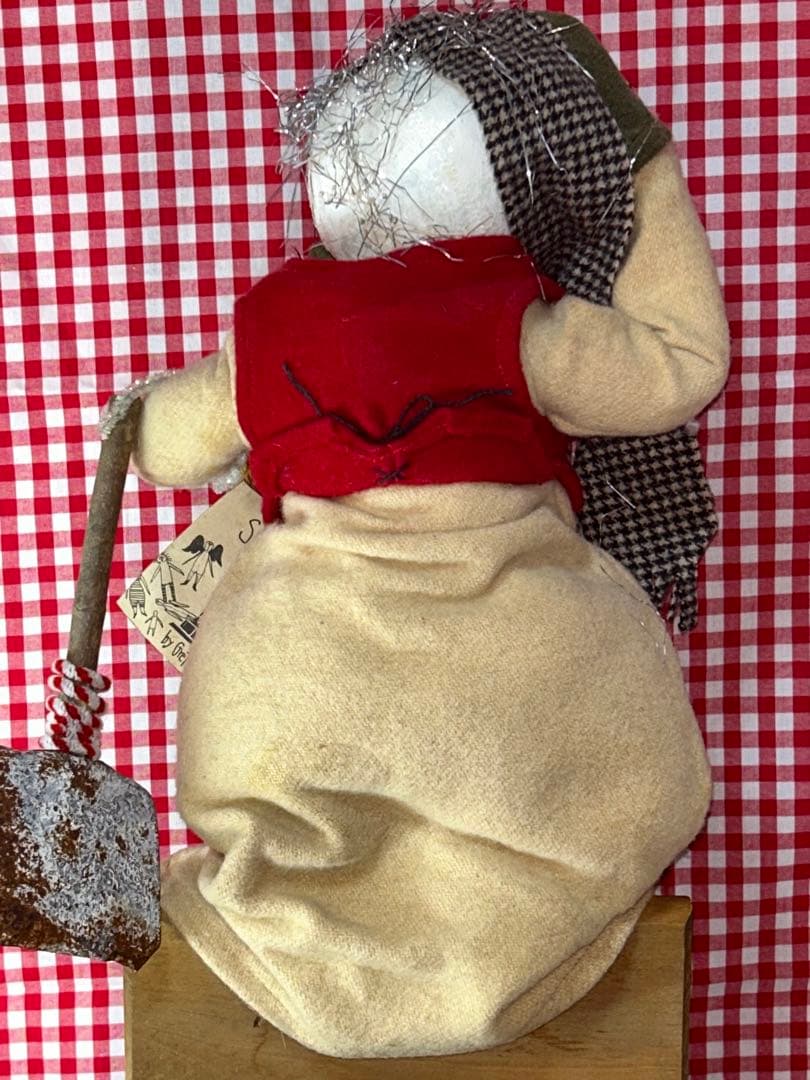 アメリカの作家Sew be it ソービーイットスノーマンカントリードール