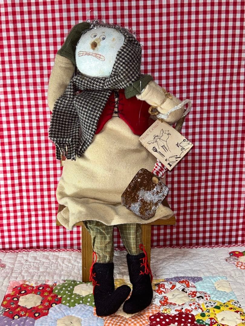 アメリカの作家Sew be it ソービーイットスノーマンカントリードール