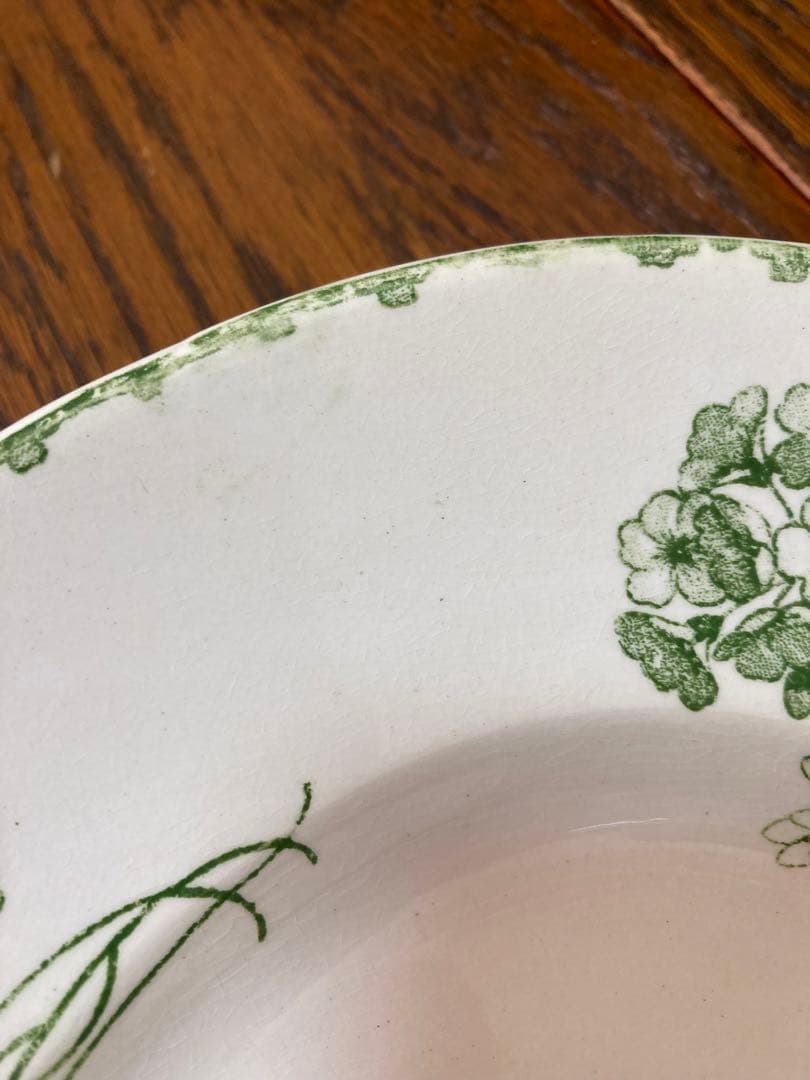 フランス陶器☆サルグミンヌ ゼラニウム オーバルプレート 大皿