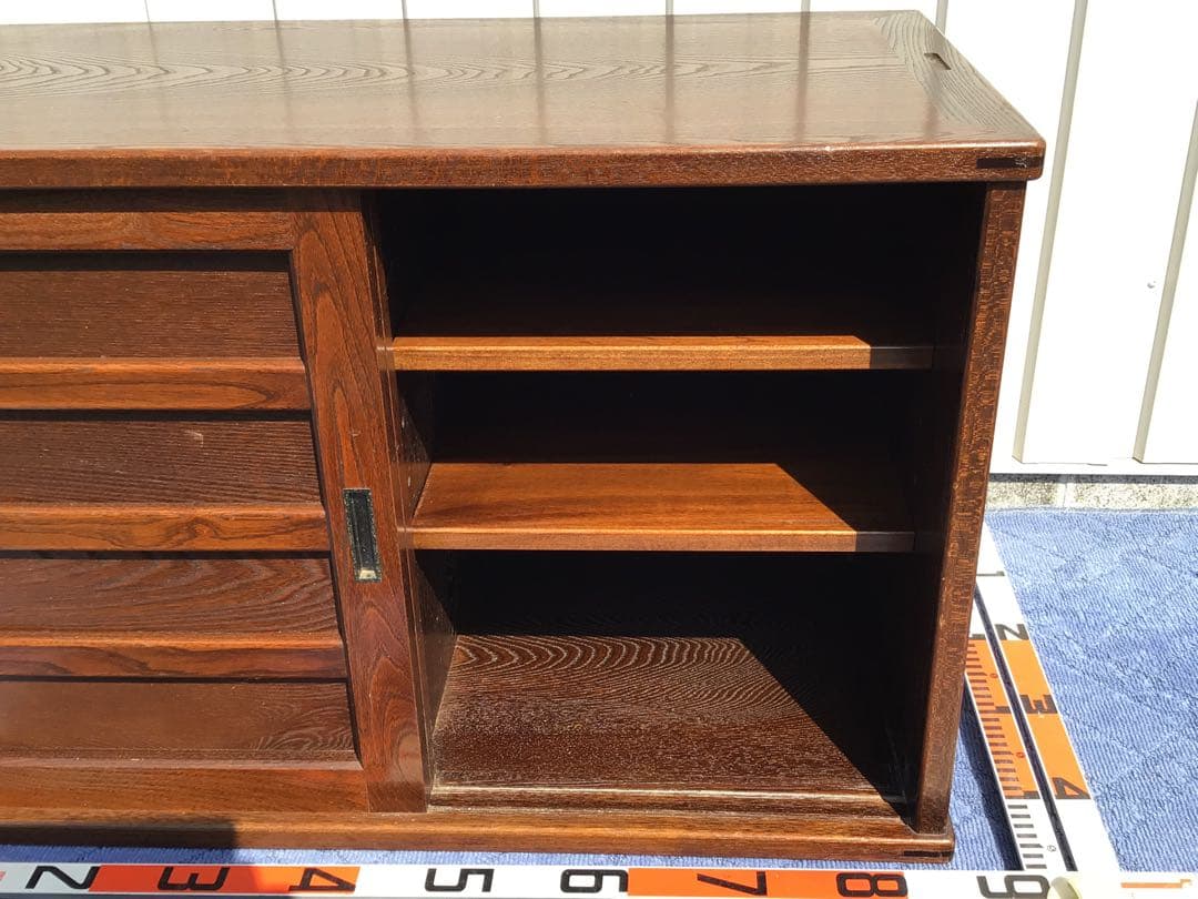 55万相当 高級民芸家具 北海道家具 国産ニレ材使用 遊木民 チェスト 北欧風