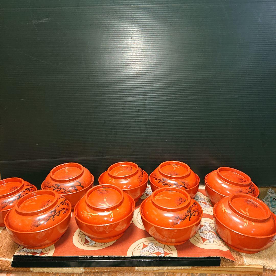 レトロ金彩汁茶碗