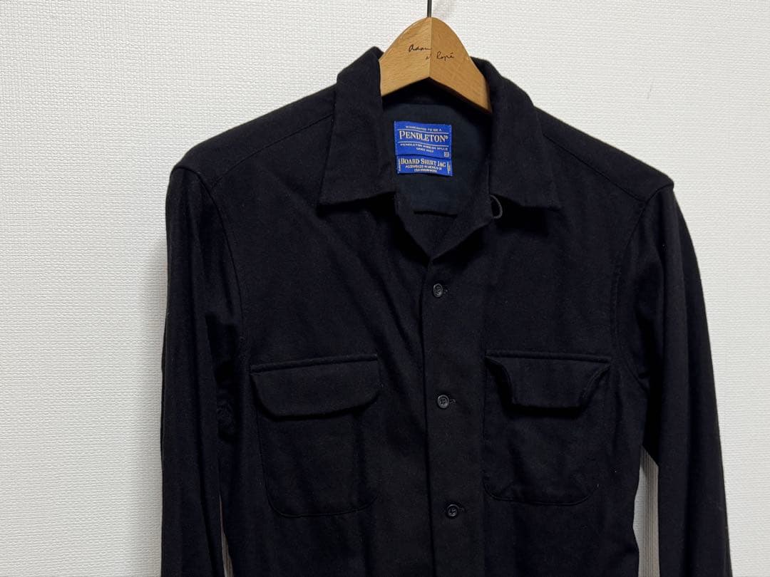 PENDLETON＊usa vintagewoolペンドルトン無地ウールシャツ