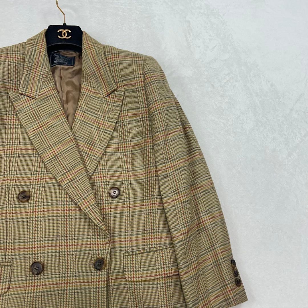 J227 M バーバリー スーツ上下 ベージュ イエロー レディース