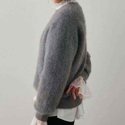 【新品】ウィムガゼット ファークルーネックプルオーバー グレー