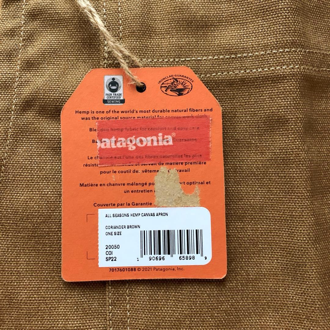 レア　タグ付新品　patagonia オールシーズンヘンプキャンバスエプロン
