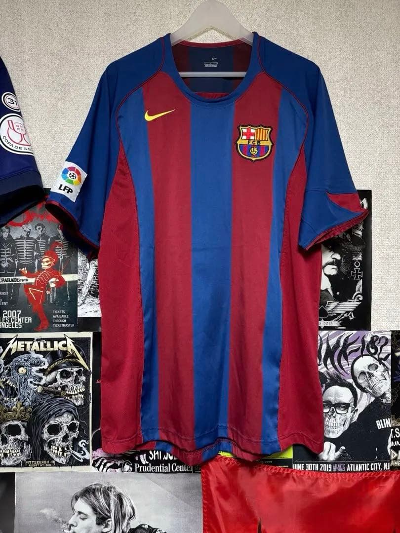 正規品 2004/2005 FCバルセロナ♯10 ロナウジーニョ 【Lサイズ】