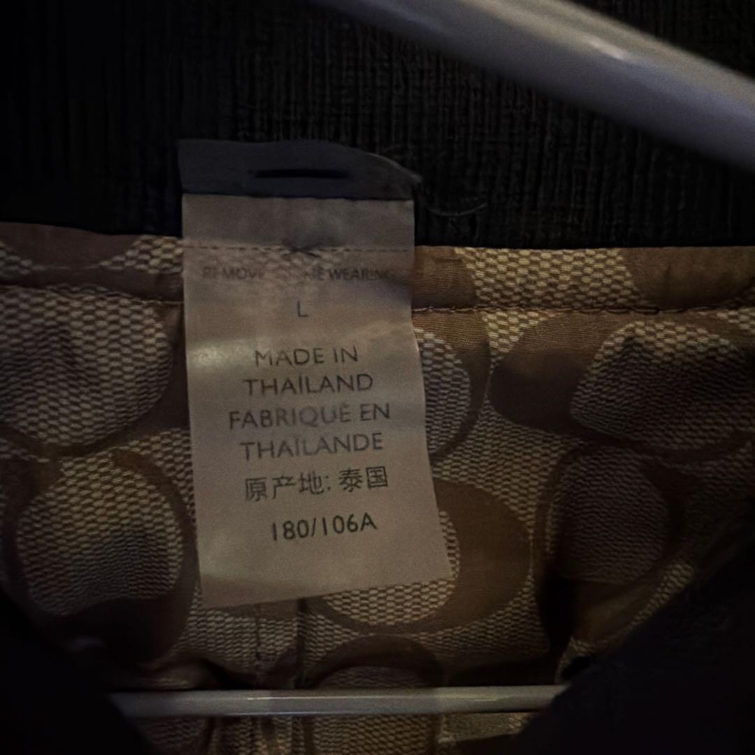 COACH MA-1 ジャケット　リバーシブル　シグネチャー　コーチ　ブラック