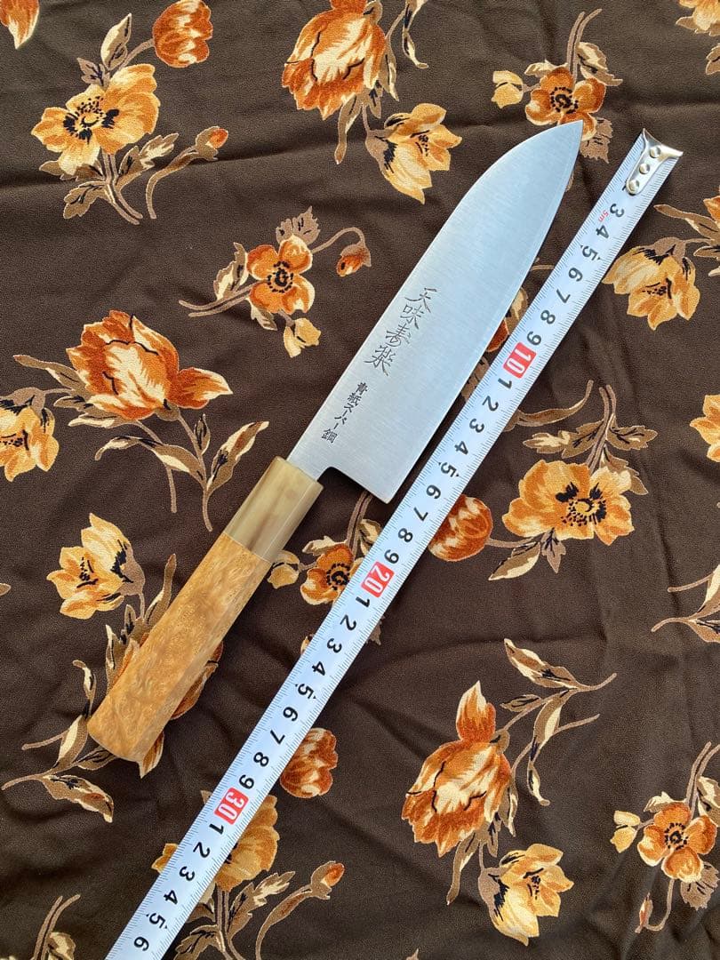 天味寿楽 三徳180mm 青紙スーパー 鋼　新品、未使用