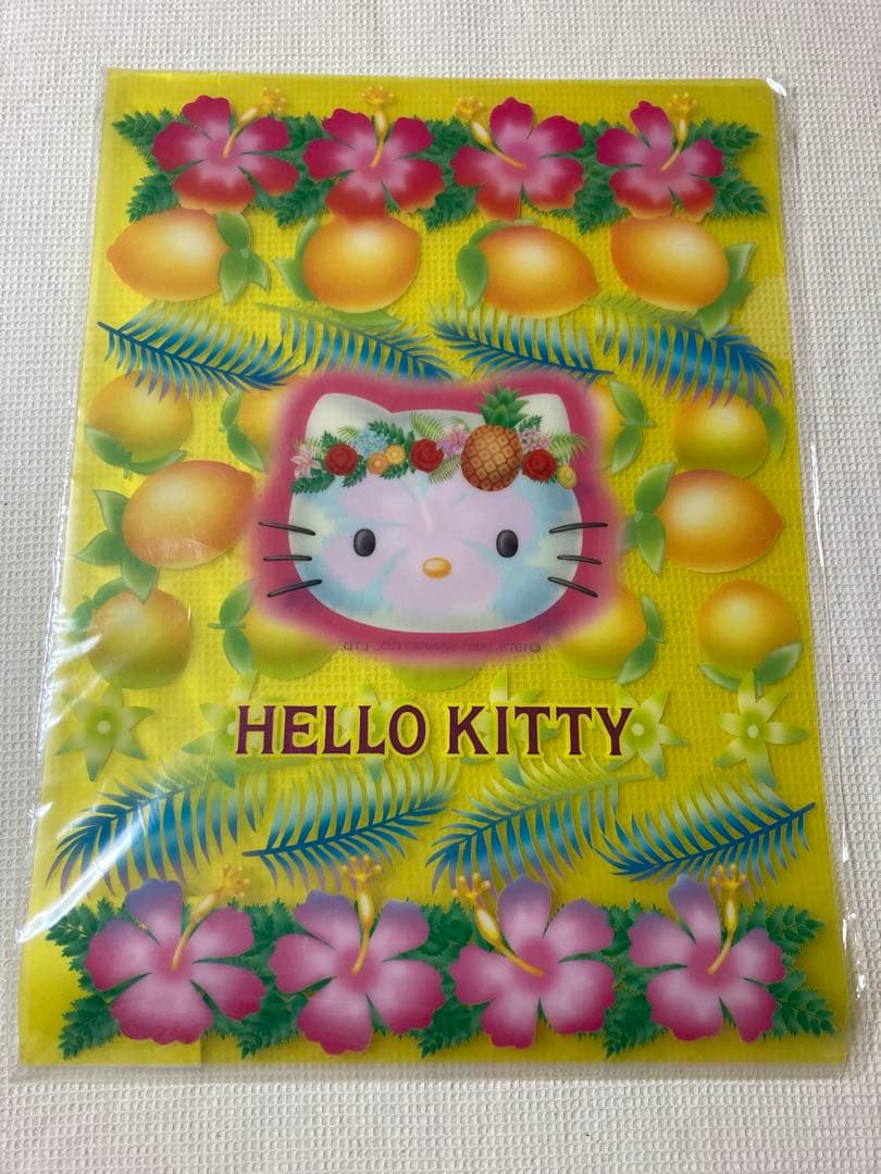 ハローキティ　トロピカル　ハイビスカス クリアファイル