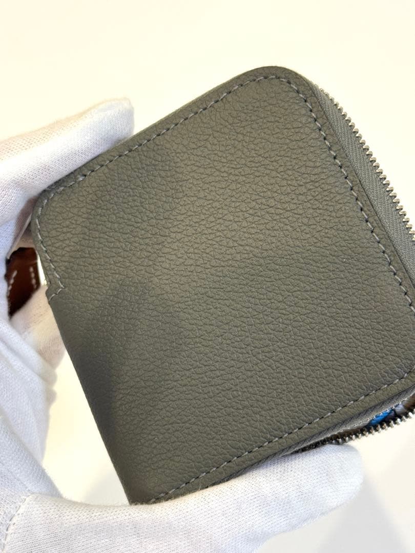 ほぼ未使用 W刻印 HERMES アザップ ミニ シルクイン ケース