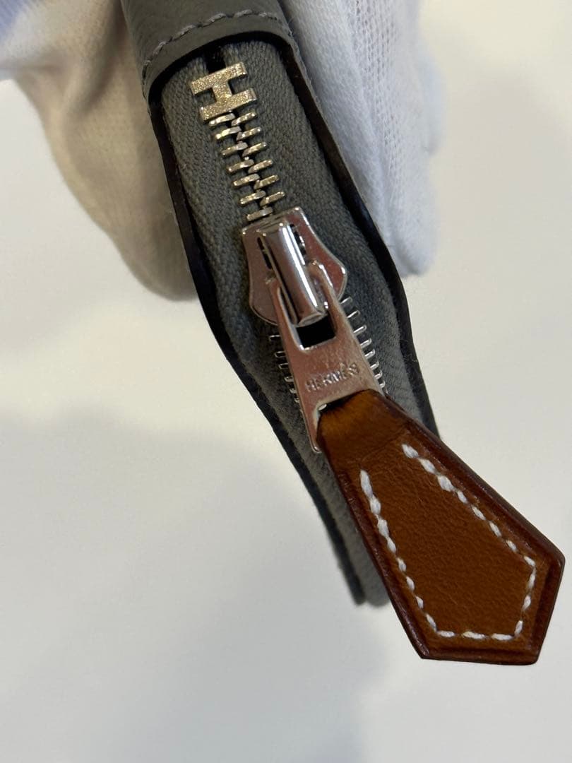 ほぼ未使用 W刻印 HERMES アザップ ミニ シルクイン ケース