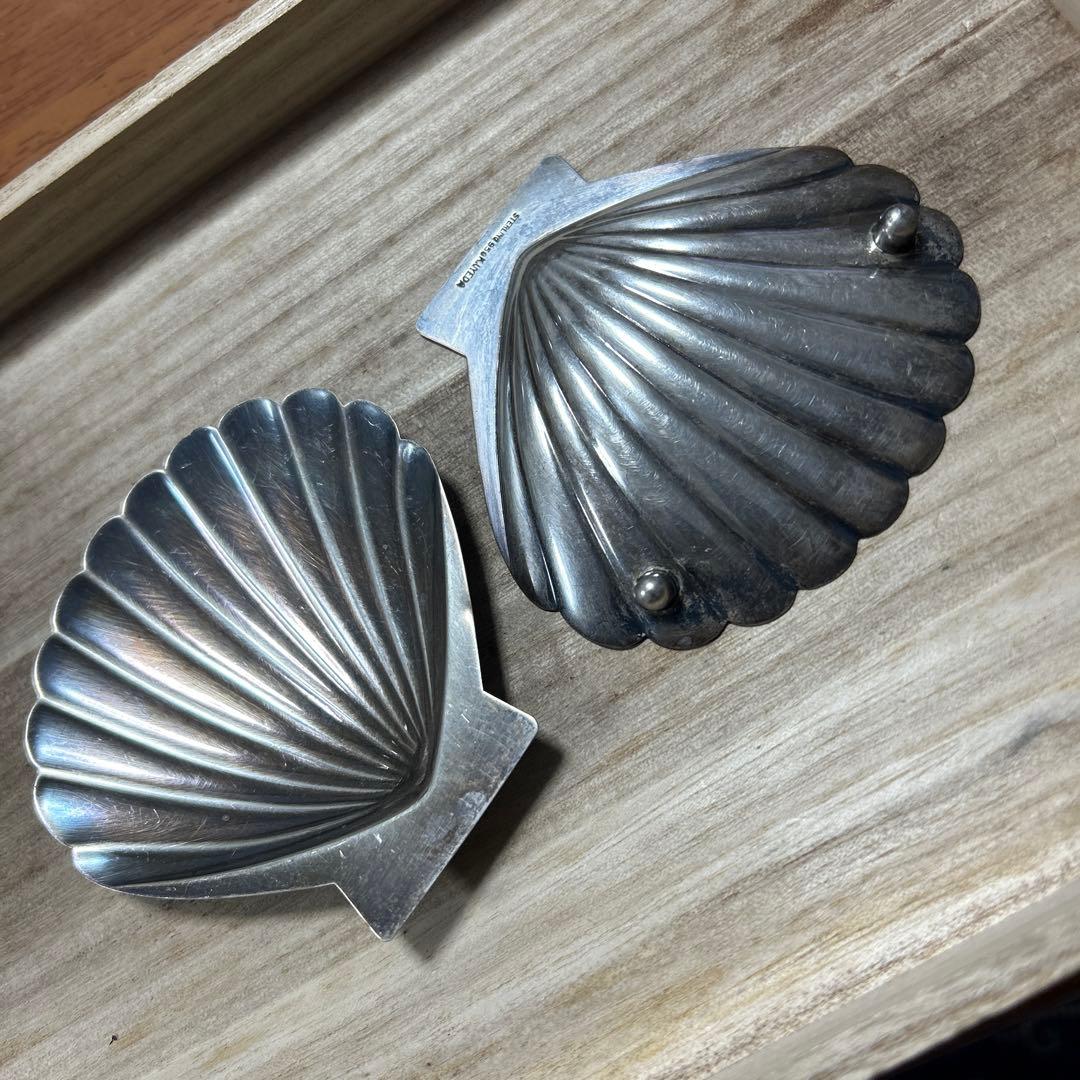 純銀 STERLING 950スターリング K.UYEDA KUTANI 貝殻型