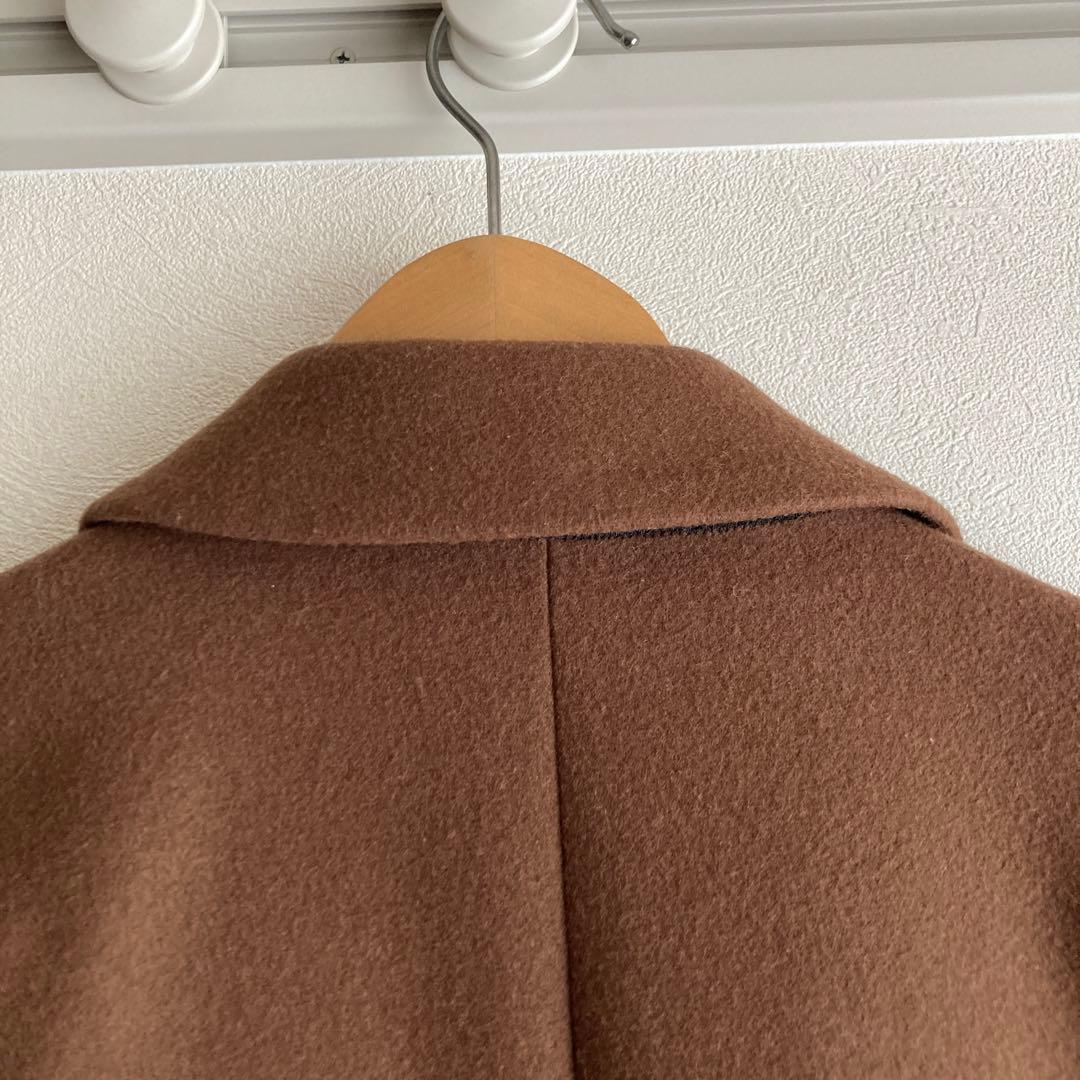 ATTACHMENT ブラウン チェスターコート　ウールカシミヤ