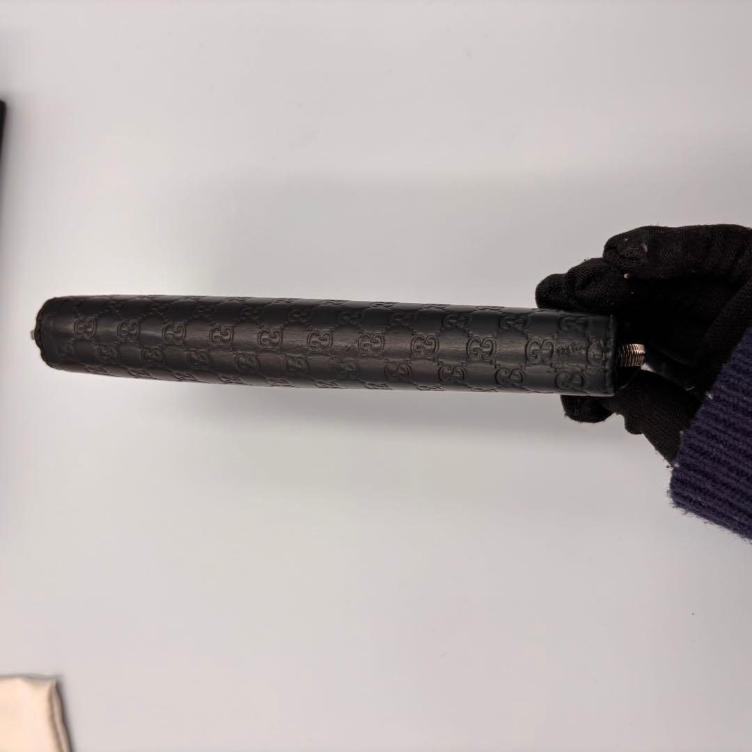 【付属品完備】GUCCI グッチ 長財布 黒 マイクロシマ ラウンドファスナー