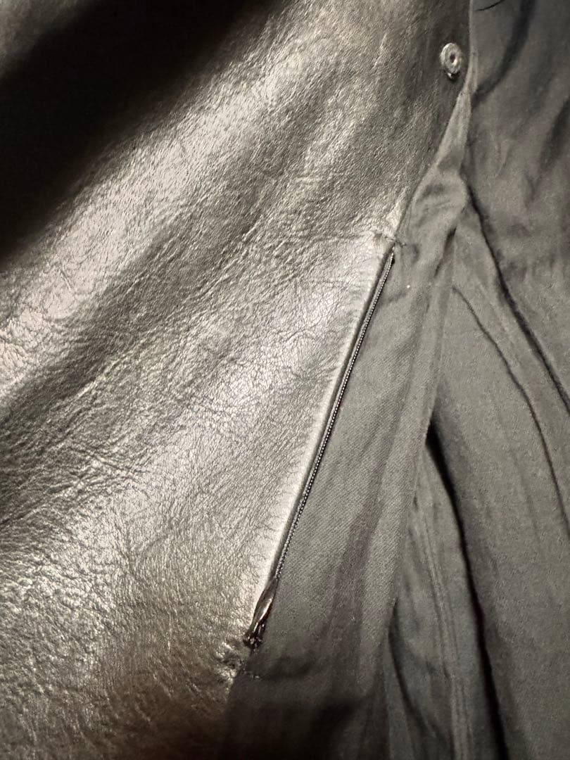 希少サイズ4 attachment レザーライダース　アタッチメント　馬革