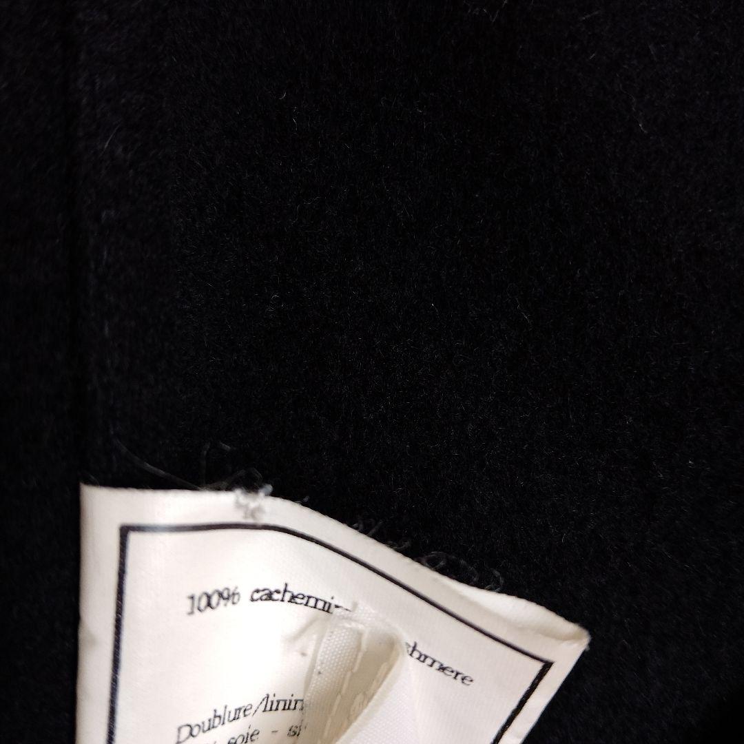 シャネル ロングコートカシミヤ100 金ボタン ダブルブレスト Aライン A94