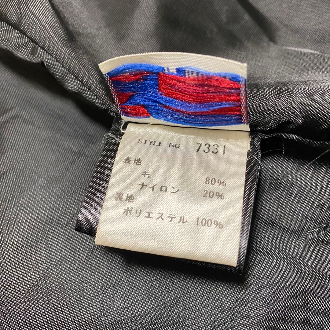 【美品◦現行✨】schott メルトン 714US ダブルチェスターコート 黒L