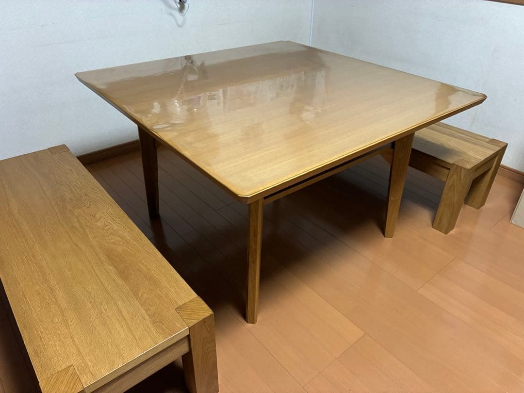 値下げ ※引き渡し　ニトリダイニングテーブル　IKEA ベンチセット