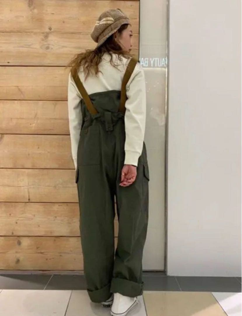 RNA-N ミリタリーオーバーパンツ サロペット オールインワン