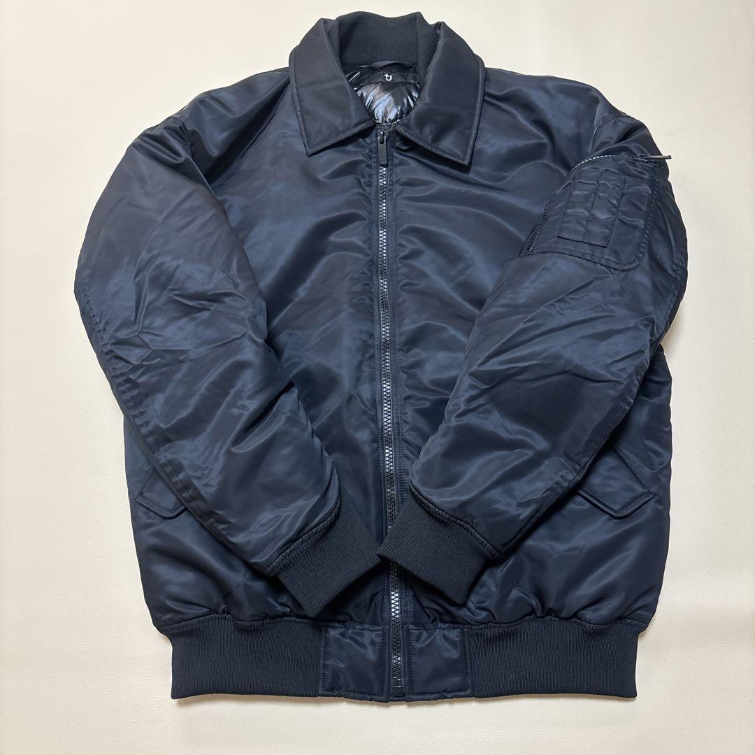 ユニクロ UNIQLO +J ダウンオーバーサイズリブブルゾン 黒　Lサイズ