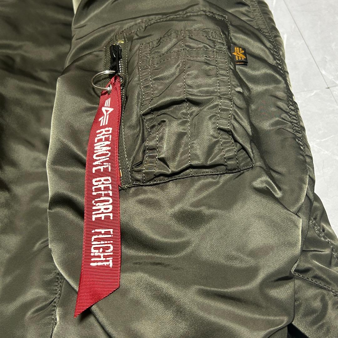 【ALPHA】MA-1 フライトジャケット カーキ 赤タグ JAPANSPEC